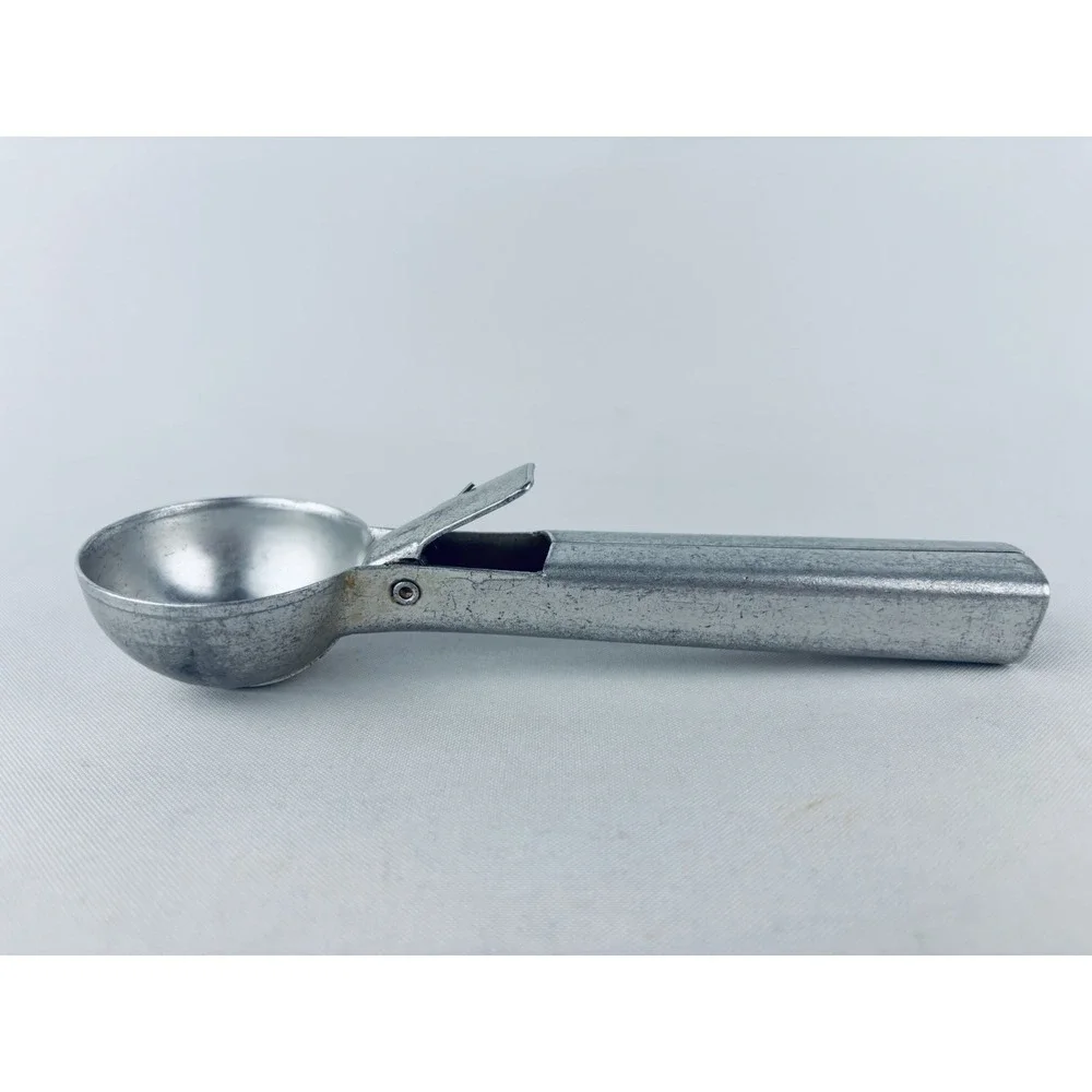 Vintage Ice Scream Meatball Scoop Aluminum Pat. No. 2756698 USA MCM 1950s 7
